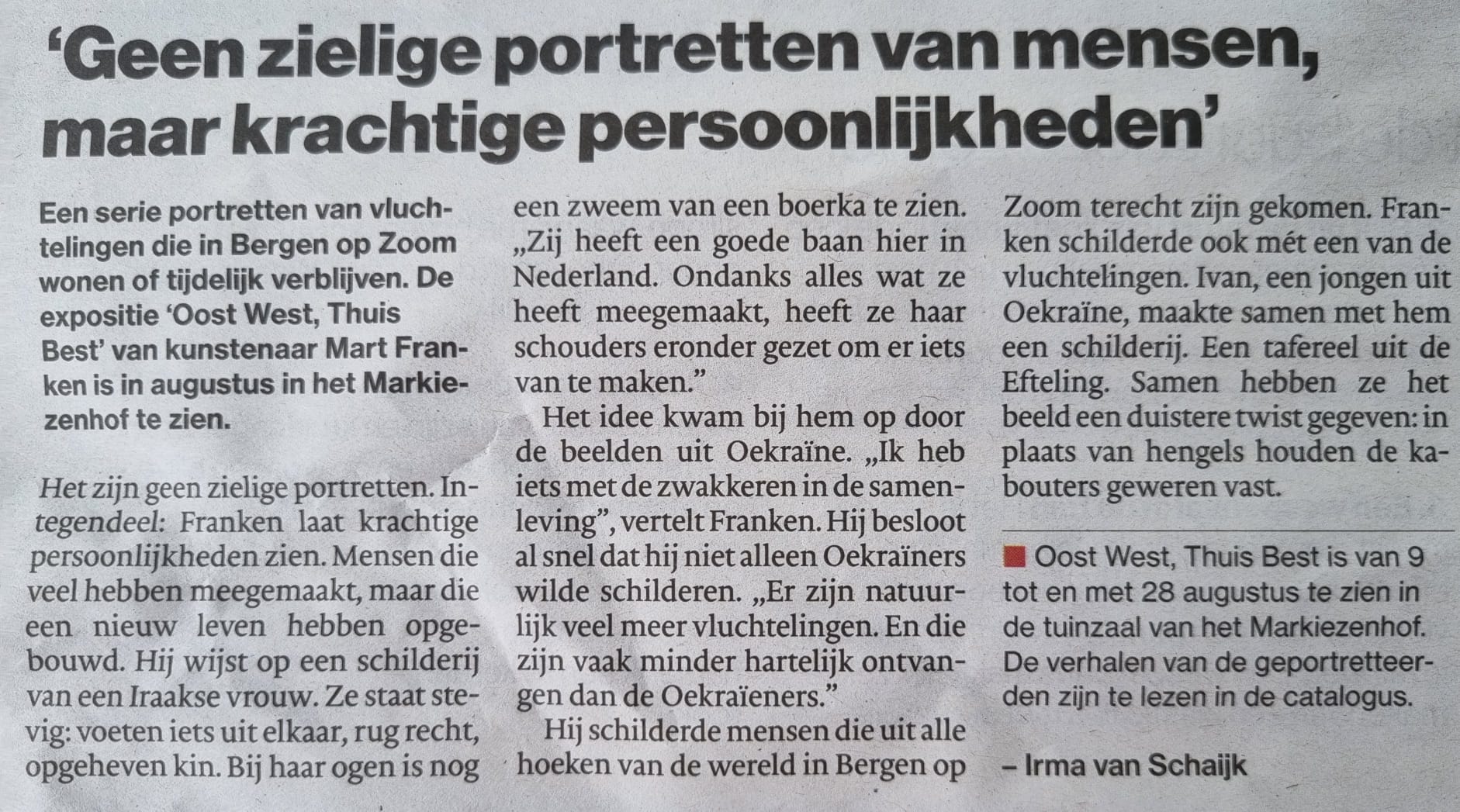 Oost West, Thuis Best | Mart Franken